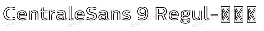 CentraleSans 9 Regul字体转换